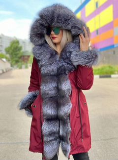 Парка с натуральным мехом