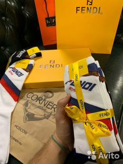 Высокие Носки Fendi Roma хлопок