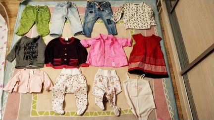 Одежда для девочки 6-9 месяцев