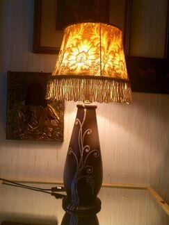 Италия старая ручной работы настольная лампа винта