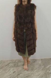 Меховой жилет из песца