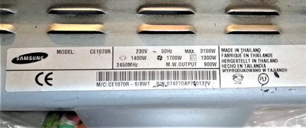 Запчасти для Самсунг ce1070r-s/bwt