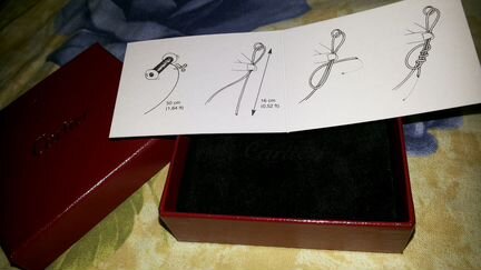 Шнурок Cartier для подвески оригинал