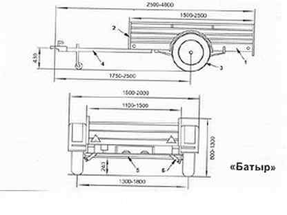 Чертежи прицепа батыр