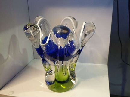 Чешское стекло, ваза