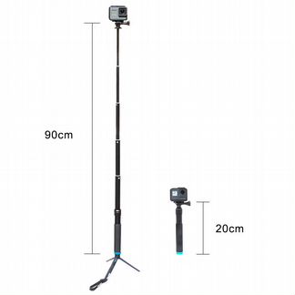 Телескопический монопод telesin 20-90 см