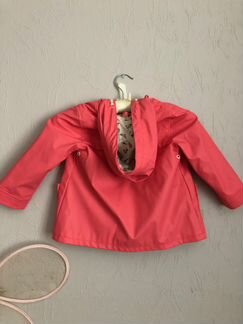 Прорезиненная куртка дождевик zara(оригинал) 2-3г