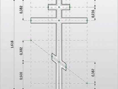 Крест православный на могилу размеры и чертежи