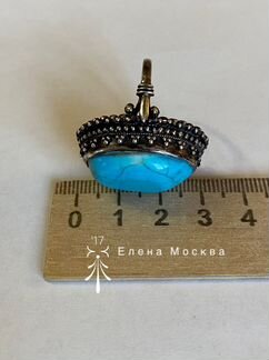 Винтаж: кольцо СССР бирюза