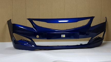 Бампер Солярис синий рестайлинг / дорестайлинг