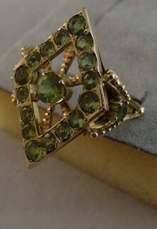 Кольцо Золото 585 Хризолиты