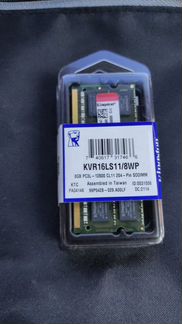 Оперативная память kingston DDR3 8GB KVR16LS11/8WP