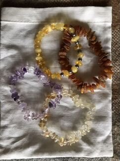 Камни натуральные, браслеты