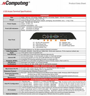 Тонкий клиент NComputing L120
