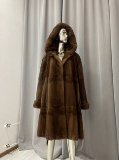Шуба норковая с капюшоном52/54/56