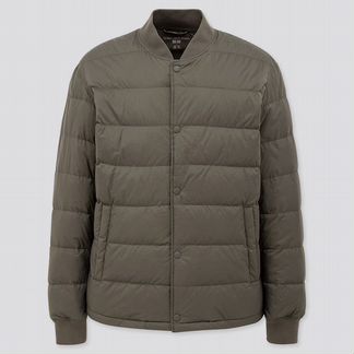 Пуховой бомбер Uniqlo (оливковый / размер: XS)