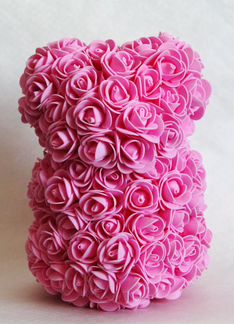 Мишка из роз 22 см