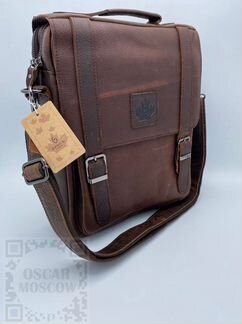 Мужская кожаная сумка через плечо Zznick