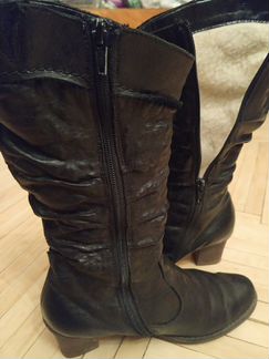 Сапоги кожаные зимние rieker 38р