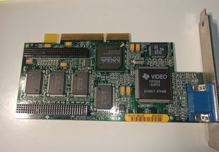 Matrox 64bit MIL2A4B120 MGA AGP 4 мб 672-04 Rev: A