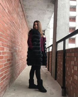 Шуба из песца