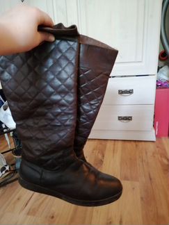 Сапоги кожаные зимние