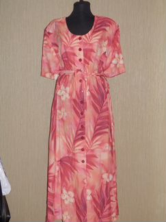 Платье р.56+ Германия натур.ткань длинное в пол