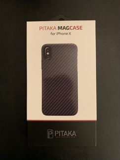 Чехол Pitaka для iPhone X (Black Carbon Twill)