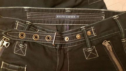 Джинсы женские Ralph Lauren в молниях, заклепках