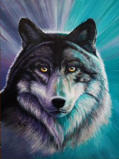 Картина акрилом ручной работы