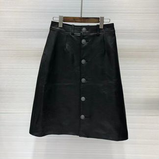 Юбка кожаная Balenciaga