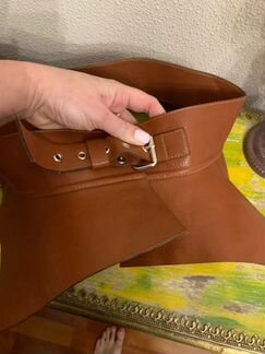 Пояс-корсет седло кожаный