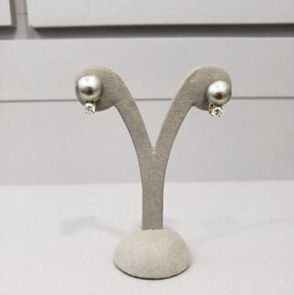 Золотые серьги брилл 0.4 ct 7.5 гр