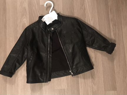 Новая детская кожаная куртка H&M 86 р