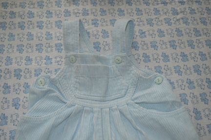 Полукомбинезон голубой вельветовый Италия Bimbus