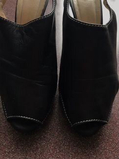 Ботильоны чёрные кожаные Rossini