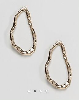 Серьги с кованым эффектом ASOS