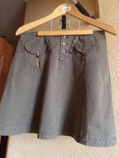 Юбка А-силуэта хаки Tatuum р-р 38