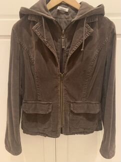 Куртка/пиджак вельвет с капюшоном