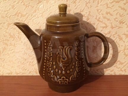 Чайник керамический с петухом г. Волгоград СССР