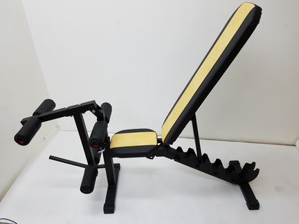 Скамья Orion Sportlim Lite Yellow + Керл для ног