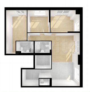 4-к квартира, 102.4 м², 20/26 эт.